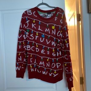 Stranger Things ugly Christmas sweater
